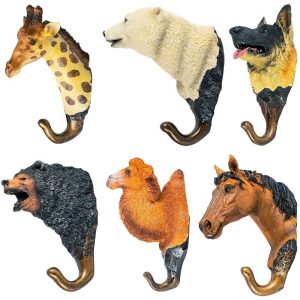 Cuier “Animale” rasina, plastic si metal