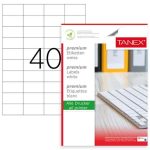 Etichete 52,5×29.7mm, 40/A4, 100/top, colturi rotunde – TANEX