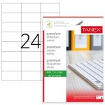 Etichete 70×37.125mm, 24/A4, 100/top, colturi rotunde – TANEX