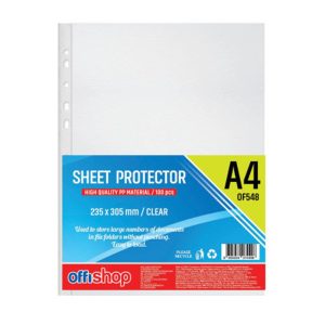 Folie protectie A4, Cristal Clear, 100 buc/set – OFFISHOP