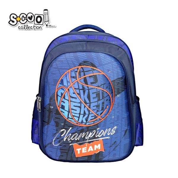 Ghiozdan 3D cu led BASKETBALL, 40x32x19.5 cm – S-COOL