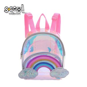 Ghiozdan gradinita transparent RAINBOW, 20x26x13 cm – S-COOL