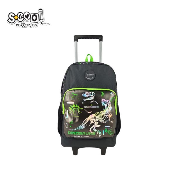 Ghiozdan trolley DINOSAURS, 45x32x16.5 cm – S-COOL