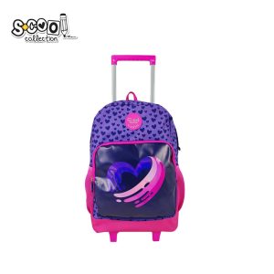 Ghiozdan trolley HEART, 45x32x16.5 cm – S-COOL