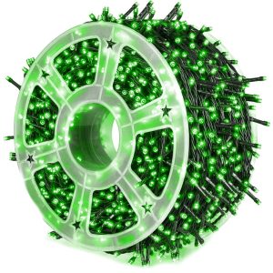Instalatie pom Craciun, 240 becuri, 50 m, Verde