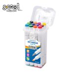 Markere cu 2 capete, 6mm-3mm, 12 cul/set – S-COOL