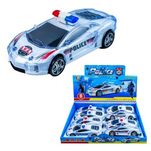 Masinute Politie, cu baterii, 16.6×7.2×5.8 cm, 8 buc/set