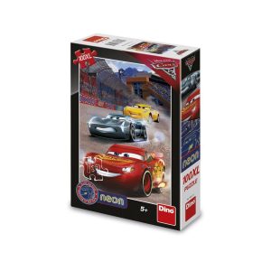 Puzzle 100 piese, neon, Cars 3 – DINO TOYS