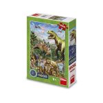 Puzzle 100 piese, neon, Dinozauri – DINO TOYS