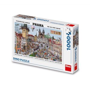 Puzzle 1000 piese, Piata Orasului – DINO TOYS