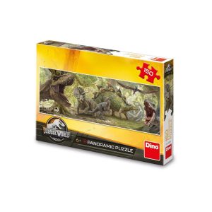 Puzzle 150 piese, panoramic, Jurassic World – DINO TOYS