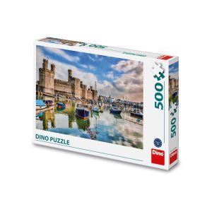 Puzzle 500 piese, Castelul Caernarfon – DINO TOYS
