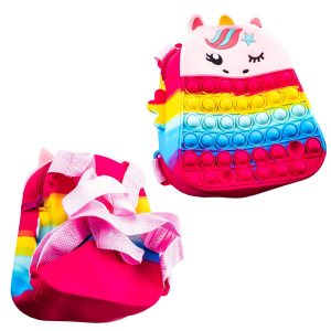 Rucsac antistres pentru copii, din silicon, Unicorn