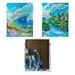 Set creativ: Mozaic cu diamante, canvas 40×50 cm