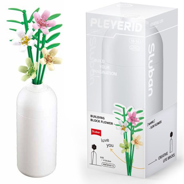Set de Constructie Flowers, 241 piese, Frezie – Sluban
