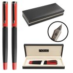 Set pix + stilou rosu, etui negru – NEBO