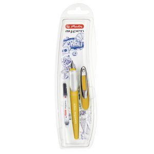 Stilou My.Pen penita M galben mustar/alb – blister