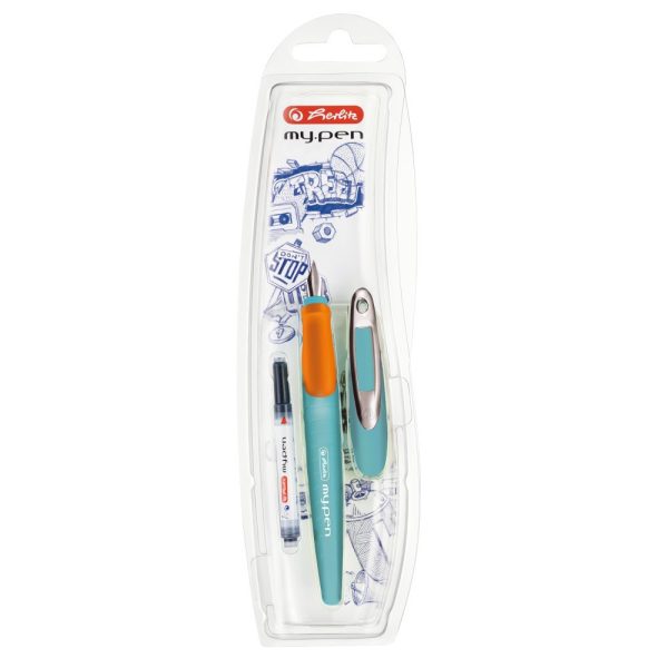 Stilou My.Pen penita M turcoaz/orange – blister