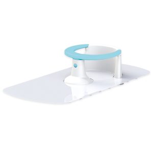 Suport bebelusi pentru baie + covoras antiderapant, Albastru, 16.5x80x38 cm – Dolu