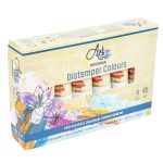 Tempera Art, ROSU, 45ml, 6 buc/set – ARTLINE