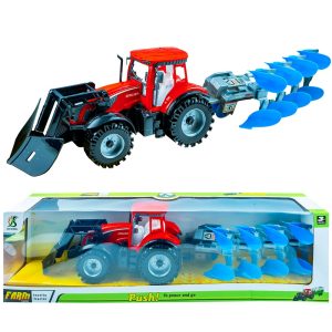 Tractor cu frictiune si plug