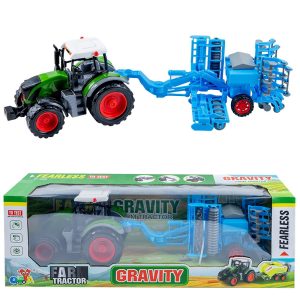 Tractor cu frictiune si semanatoare
