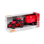 Tractor cu remorca animale, 40×11.5×17 cm, Polesie