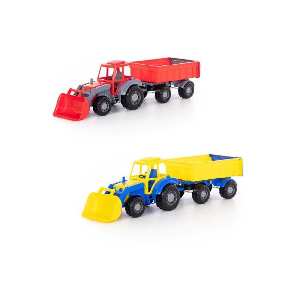 Tractor cu remorca si incarcator – Altay, 67x17x18 cm, Polesie