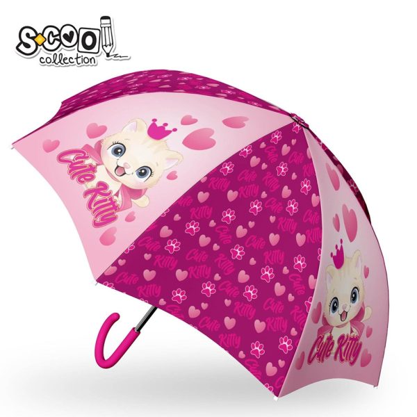 Umbrela copii, CUTE KITTY, 48.5 cm – S-COOL