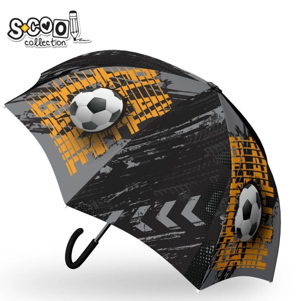 Umbrela copii, FOOTBALL, 48.5 cm – S-COOL