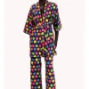 Set pijama dama bumbac si halat - APPLE