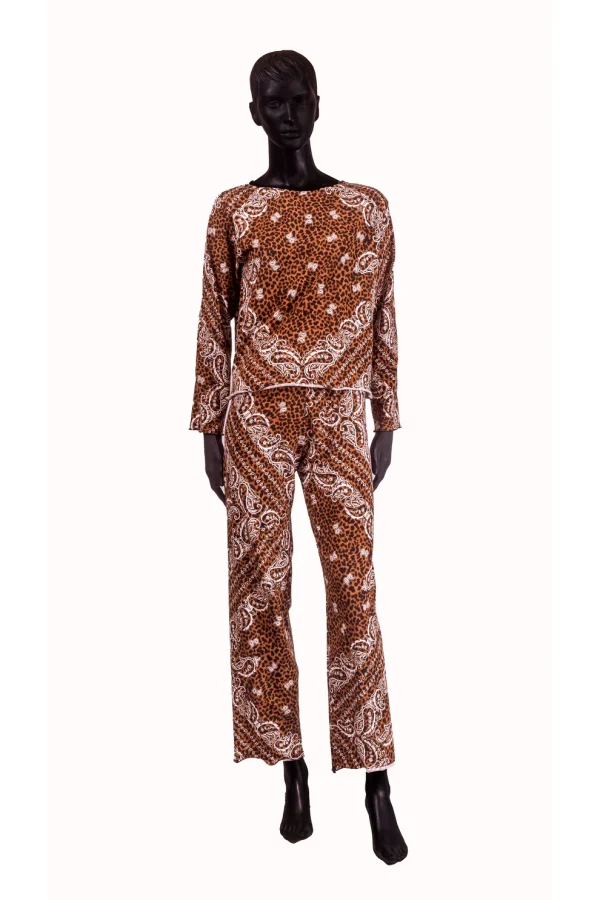 Pijama dama bumbac - ANIMAL PRINT