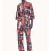 Set pijama dama bumbac si halat - DOTS