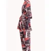Set pijama dama bumbac si halat - DOTS