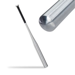 Bata de baseball IdeallStore®, aluminiu, 80 cm, argintiu