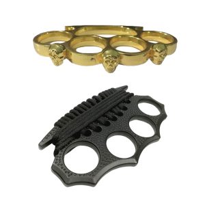 Set doua boxuri autoaparare IdeallStore®, Final Feuds, otel inoxidabil, multicolor