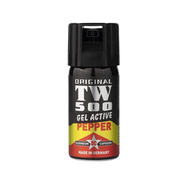 Spray cu piper IdeallStore®, TW-500, gel, auto-aparare, 40 ml, negru